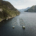 An aerial view of ppen-net pen salmon farms in the Broughton Archipelago in 2022. Photo by Brandon Deepwell.