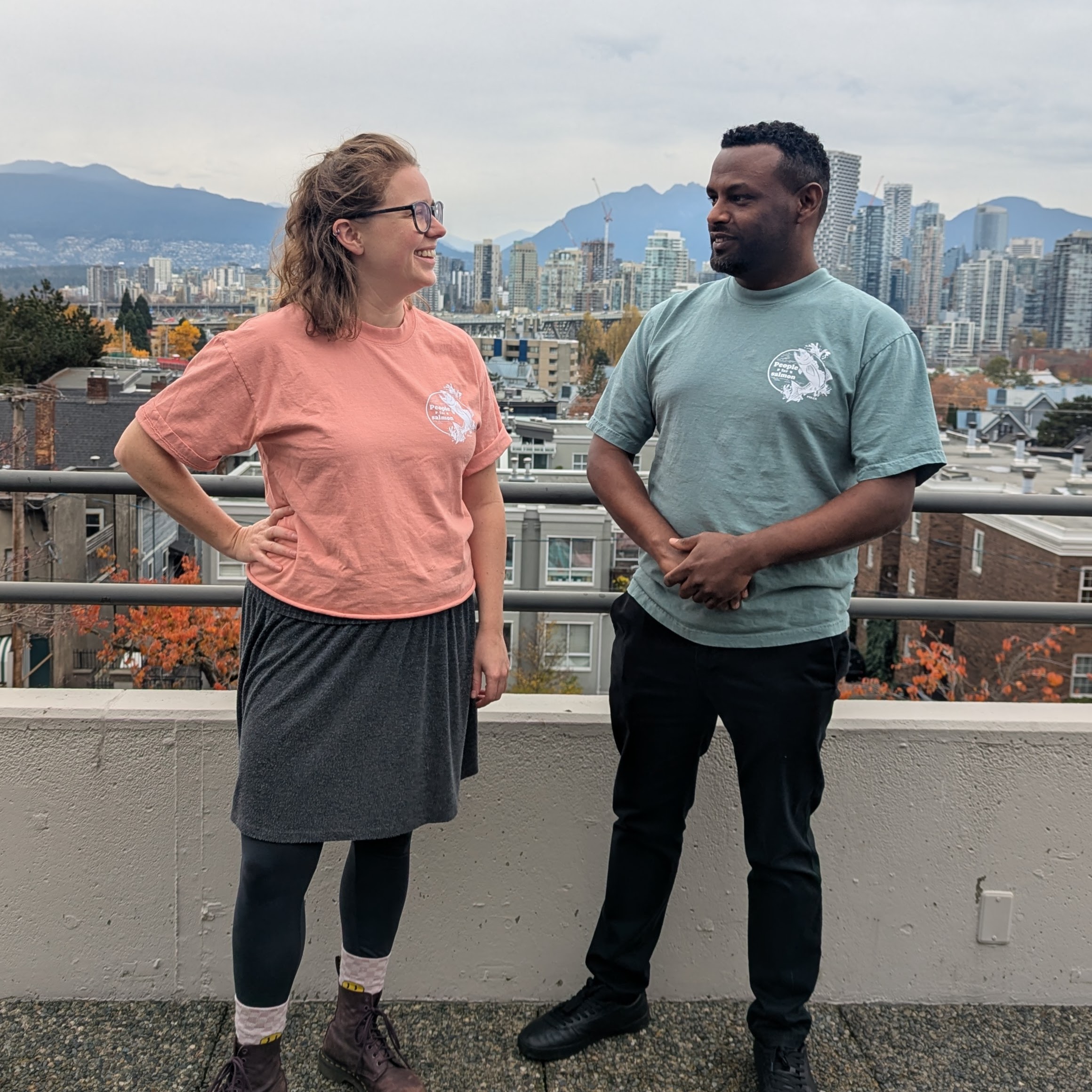 People for Salmon Vintage Oversized Tee - Image 6