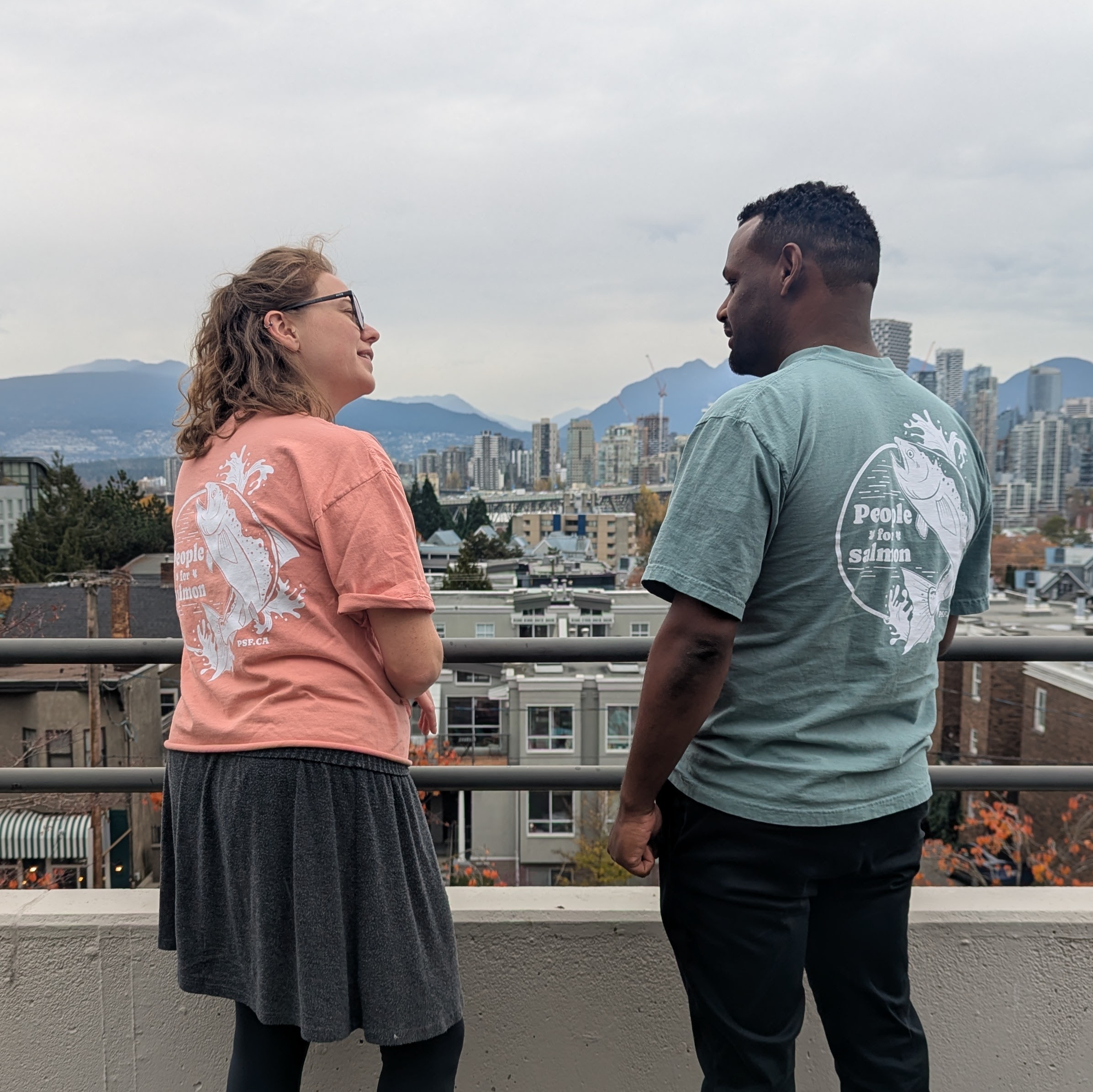 People for Salmon Vintage Oversized Tee - Image 7