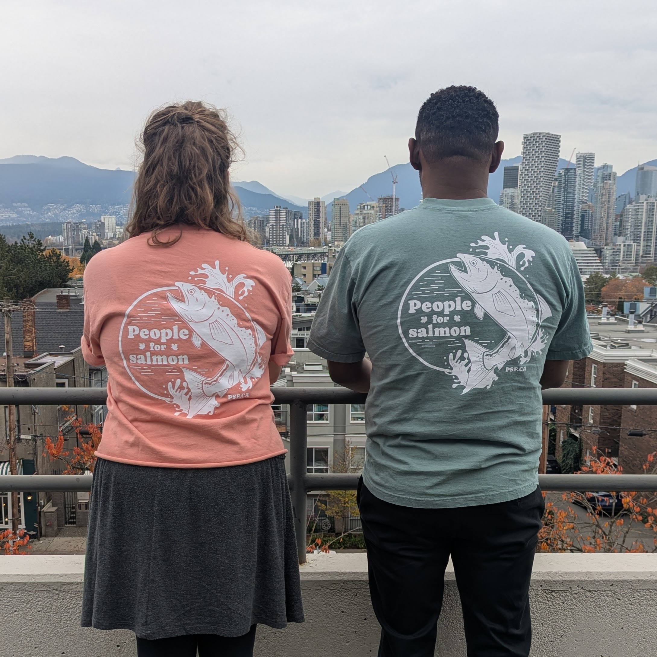 People for Salmon Vintage Oversized Tee - Image 8