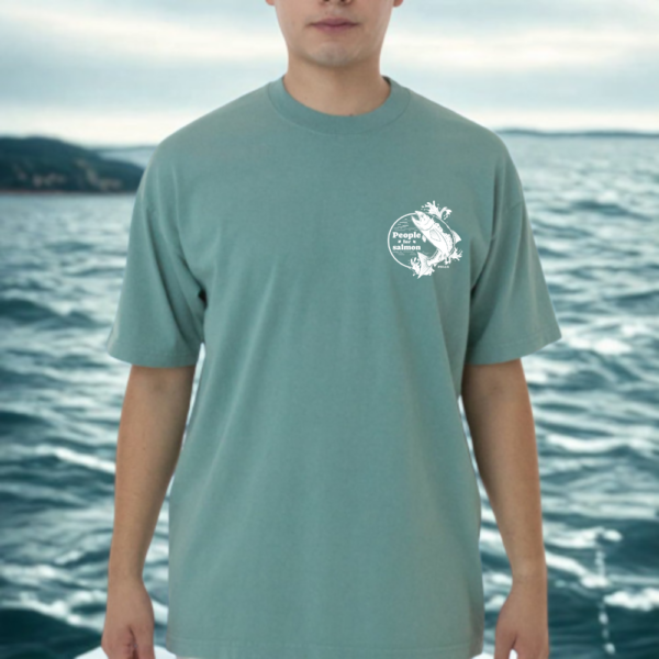 People for Salmon Vintage Oversized Tee - Image 2